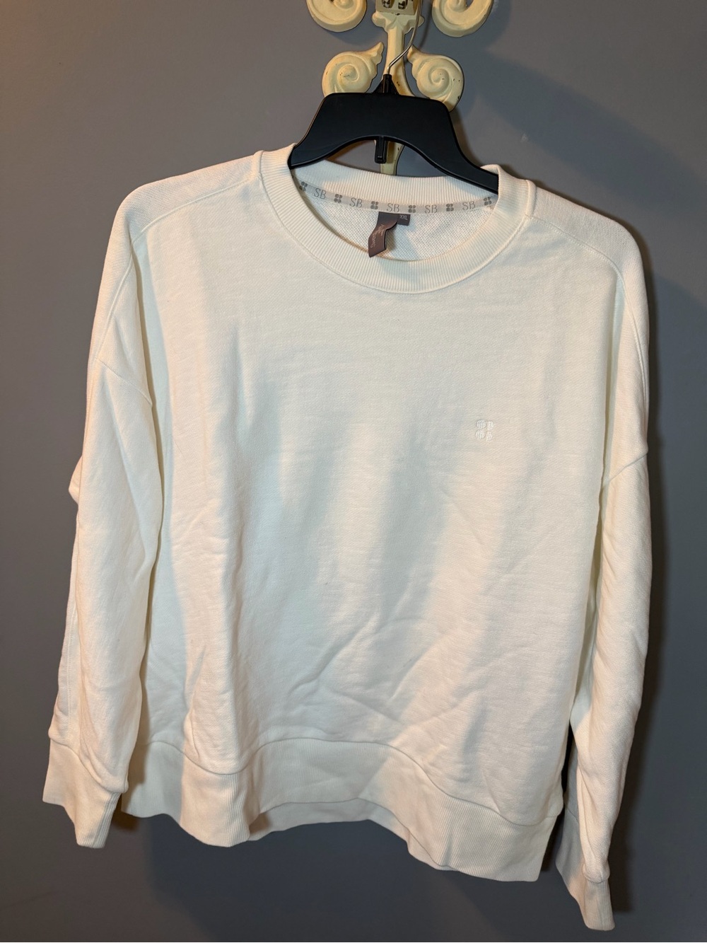 Sweaty Betty Ivory Crewneck Sweatshirt